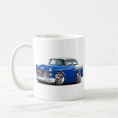 Chevy Belair Blau-Weißes Auto 1955 Kaffeetasse (Links)