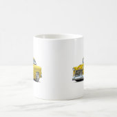 Chevy Belair gelbes Auto 1955 Kaffeetasse (Mittel)