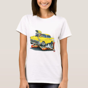 Chevy Belair gelbes Auto 1957 T-Shirt