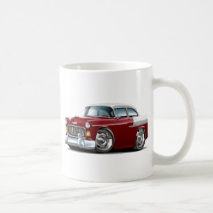Chevy Belair Kastanienbraun-Weißes Auto 1955 Kaffeetasse
