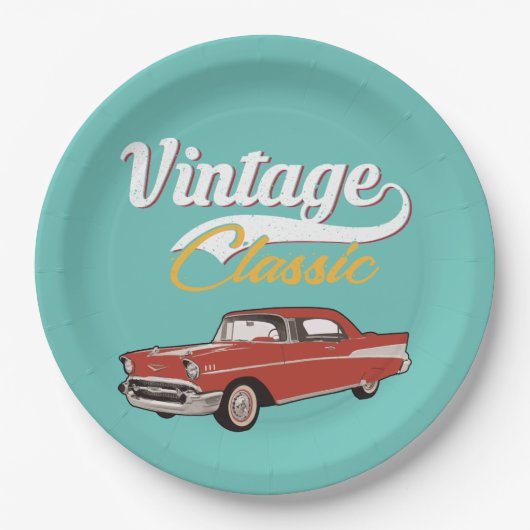 Chevy Belair Pappteller (Vorderseite)