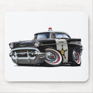 Chevy Belair Polizeiwagen 1957 Mousepad