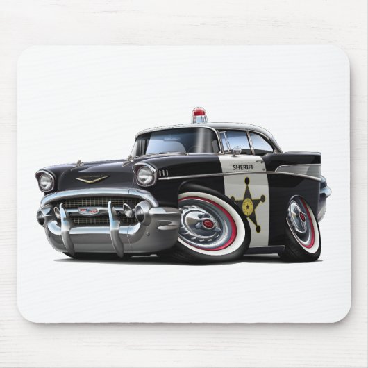 Chevy Belair Polizeiwagen 1957 Mousepad (Vorne)