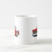 Chevy Belair Rot-Weißes Auto 1955 Kaffeetasse (Mittel)