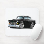 Chevy Belair schwarzes Auto 1955 Mousepad (Mit Mouse)