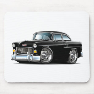 Chevy Belair schwarzes Auto 1955 Mousepad