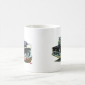 Chevy Belair schwarzes Auto 1956 Kaffeetasse (Mittel)