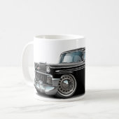 Chevy Belair schwarzes Auto 1956 Kaffeetasse (Vorderseite Links)