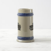 Chevy Belair schwarzes frisiertes Auto 1957 Bierglas (Mittel)