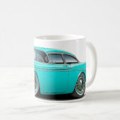 Chevy Belair Türkis-Auto 1956 Kaffeetasse (VorderseiteRechts)