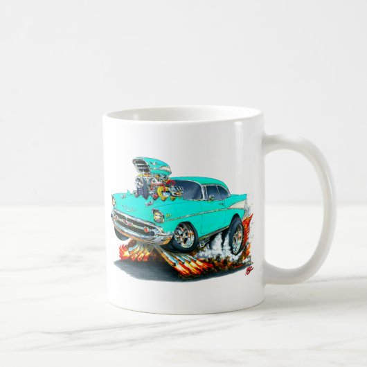 Chevy Belair Türkis-Auto 1957 Kaffeetasse (Rechts)