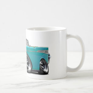 Chevy Belair Türkis-Kabriolett-frisiertes Auto Kaffeetasse