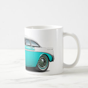 Chevy Belair Türkis-Weißes Auto 1956 Kaffeetasse