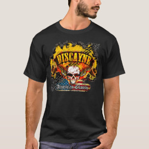 Chevy Biscayne - Burnout-Fahnen-Schädel - n-Flagg T-Shirt