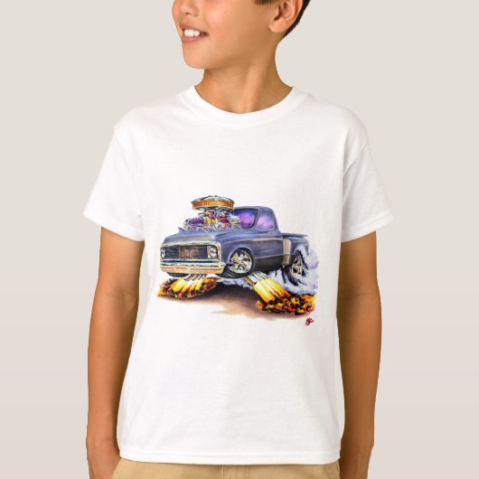 Chevy C10 Grau-LKW 1970-72 T-Shirt (Vorderseite)