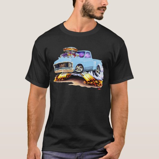 Chevy C10 hellblauer LKW 1970-72 T-Shirt (Vorderseite)
