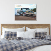 Chevy C10 Lieferwagen Burnout Leinwanddruck (Insitu (Schlafzimmer))