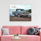 Chevy C10 Lieferwagen Burnout Leinwanddruck (Insitu (Wohnzimmer))