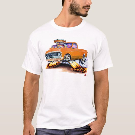 Chevy C10 Orange 1970-72 Longbed T-Shirt (Vorderseite)