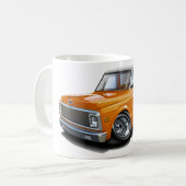 Chevy C10 Orange-Weißer Spitzen-LKW 1970-72 Kaffeetasse (Vorderseite Links)