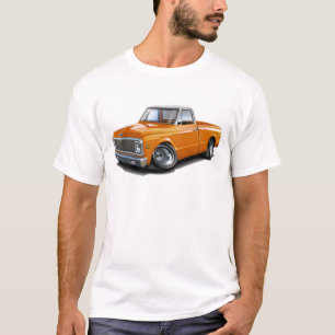 Chevy C10 Orange-Weißer Spitzen-LKW 1970-72 T-Shirt