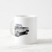 Chevy C10 Schwarz-weißer LKW 1970-72 Kaffeetasse (Vorderseite Links)
