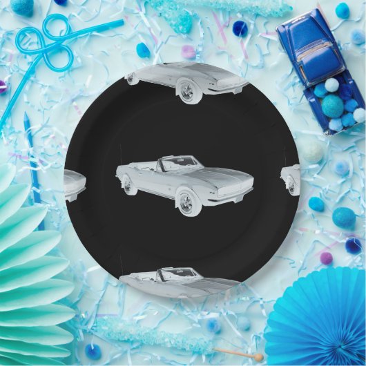 Chevy Camaro RS Muskel-Auto-Pop-Kunst 1967 Pappteller (Party)