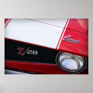 Chevy Camaro Z/28 Red Poster