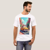 Chevy Car Cartoon Trikots T-Shirt (Vorne ganz)