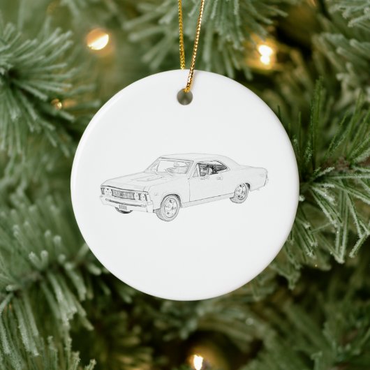 Chevy Chevelle 1967 Keramik Ornament (Baum)