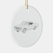 Chevy Chevelle 1967 Keramik Ornament (Rechts)