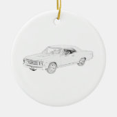 Chevy Chevelle 1967 Keramik Ornament (Vorne)