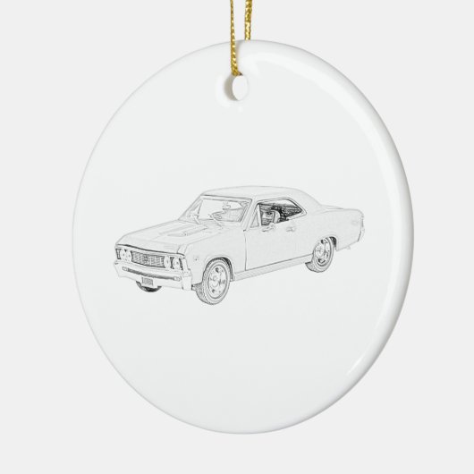 Chevy Chevelle 1967 Keramik Ornament (Links)