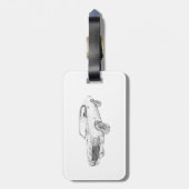 chevy chevelle 1970 gepäckanhänger (Rückseite vertikal)