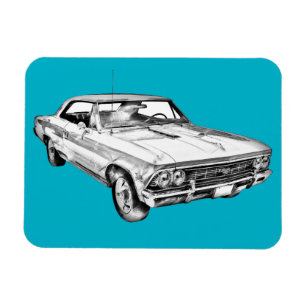 Chevy Chevelle SS 396 Illustration 1966 Magnet