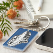 Chevy Chevelle SS 396 Illustration 1966 Schlüsselanhänger (Vorderseite rechts)