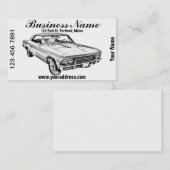 Chevy Chevelle SS 396 Illustration 1966 Visitenkarte (Vorne/Hinten)