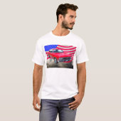 Chevy Chevelle SS 396 mit amerikanischer Flagge T-Shirt (Vorne ganz)
