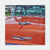 Chevy Chevrolet Tri-Five BelAir Hotrod Magnet (Vorne)