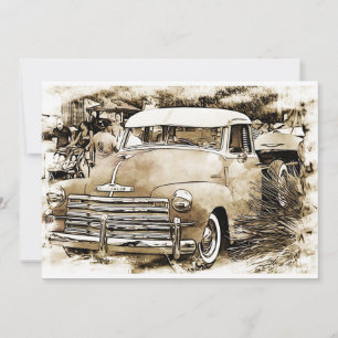 Chevy Chevrolet Truck aus den 50er Jahren