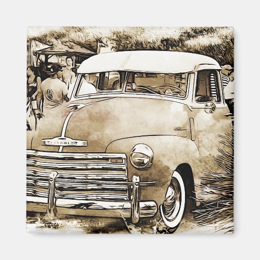 Chevy Chevrolet Truck aus den 50er Jahren Magnet (Vorne)