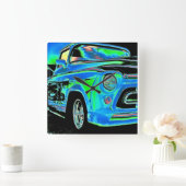 Chevy Clock Quadratische Wanduhr (Zuhause)