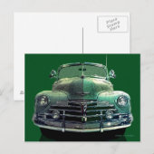 Chevy Convertible Postkarte (Vorne/Hinten)