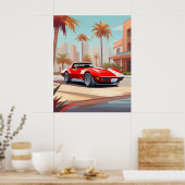 Chevy Corvette Poster (Küche)