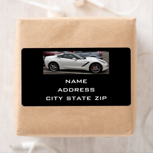 "CHEVY CORVETTE STINGRAY" ADRESSE ETIKETTEN (Insitu)