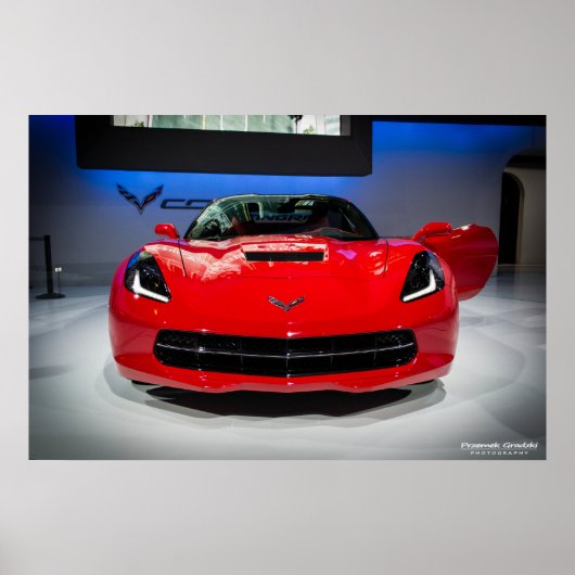 Chevy Corvette Stingray Poster (Vorne)