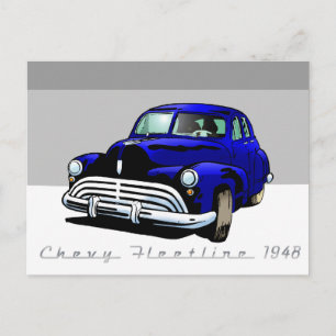 Chevy Fleetline 1948 Postkarte