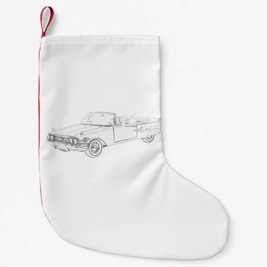 Chevy Impala 1960 Kleiner Weihnachtsstrumpf (Vorderseite)