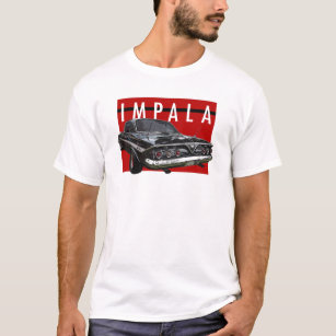 Chevy Impala-Blasen-oberste hintere Ansicht 1961 T-Shirt