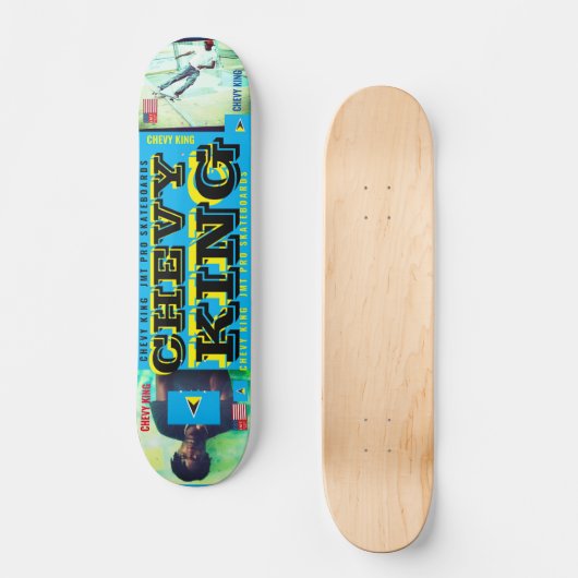 CHEVY KING OFFIZIELL 7 3/4" Skateboard Deck (Vorderseite)